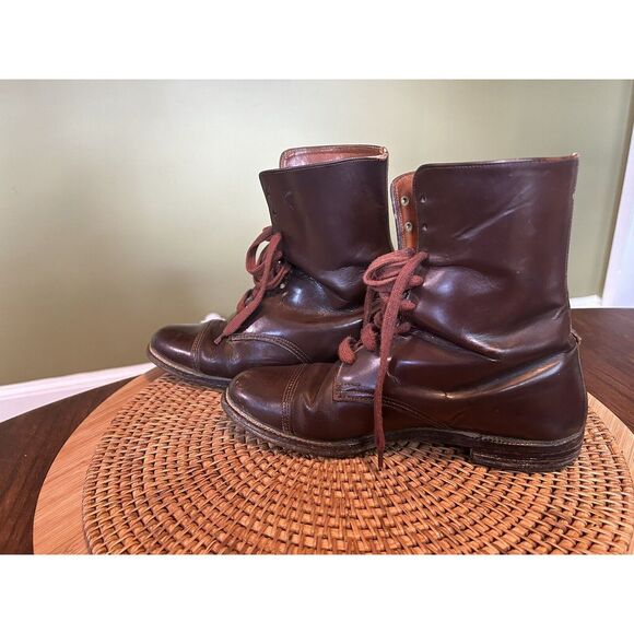 Vintage Tally‎ Ho Lace Paddock Boots Ladies Size 6.5 Brown - Picture 4 of 6